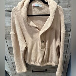Free People beach sweater with bell sleeves! Never worn! Size M.